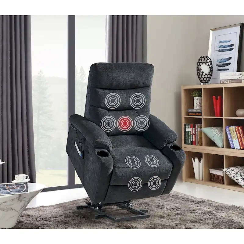 Christopher Knight Home Electric Power Lift Recliner Chair with Massage