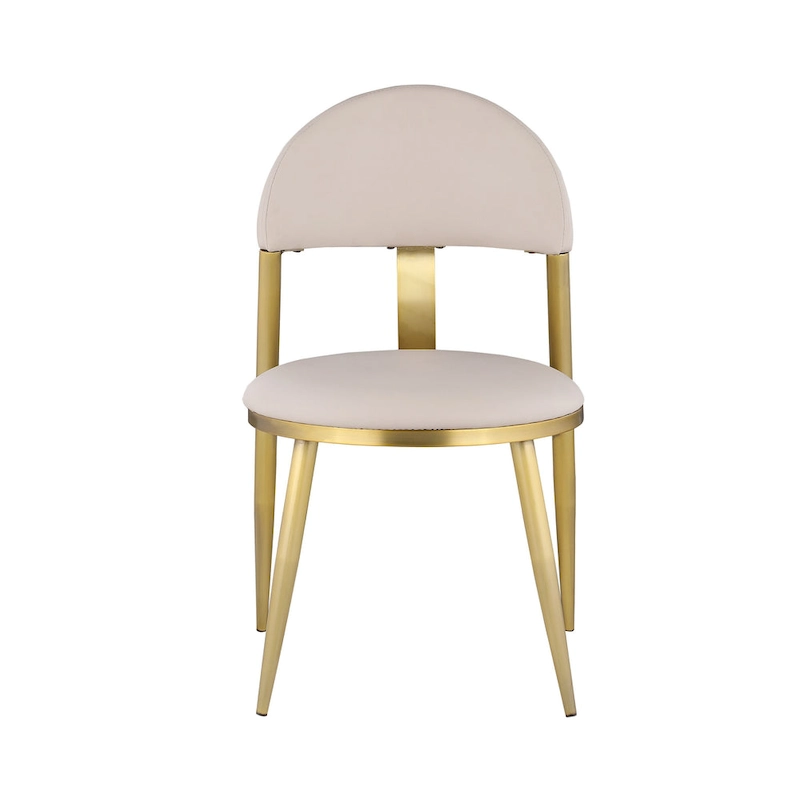 Somette Kona Marbleized Dining Set with Taupe and Gold Chairs