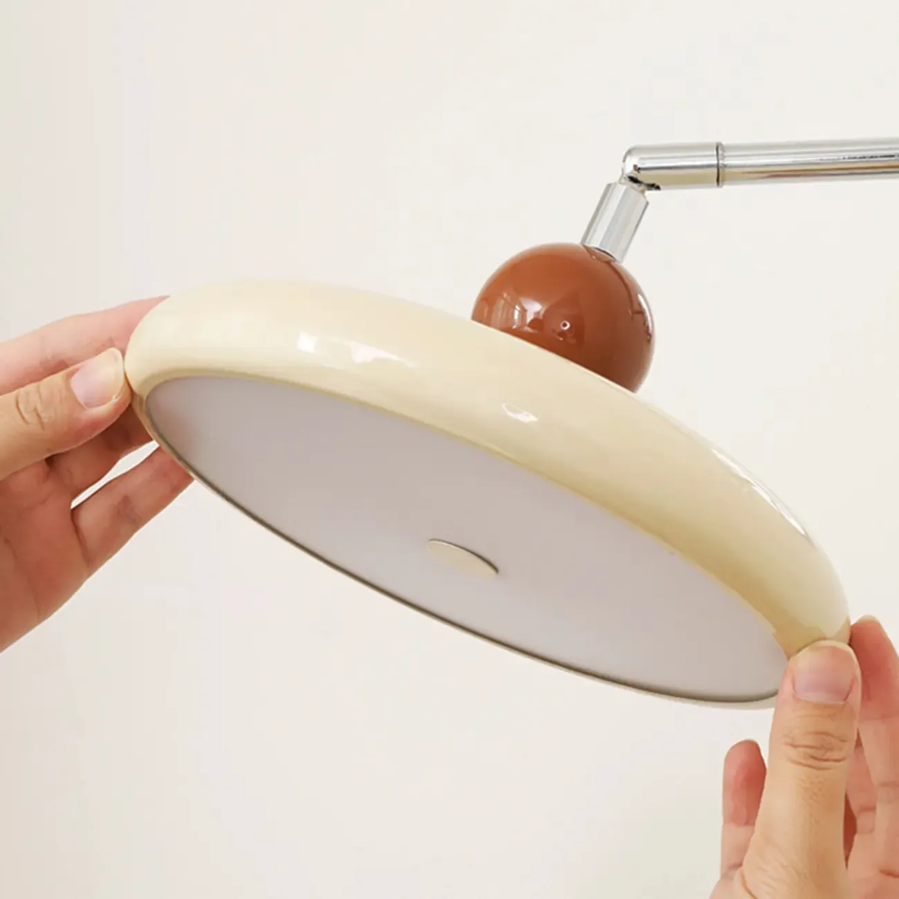 Elegant Cream Acrylic Swing Arm Wall Sconce Multi Dimming