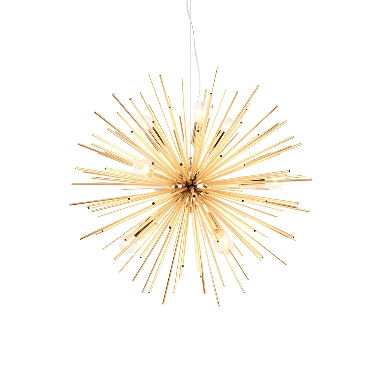 Modern Gold Starburst Sputnik Chandelier