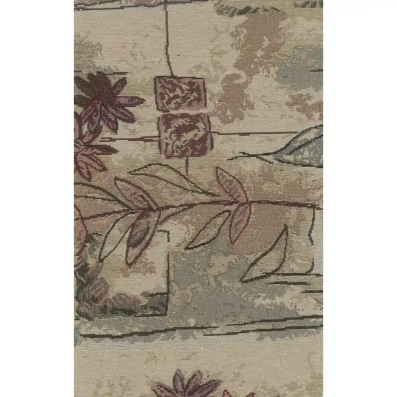 Bali Rattan Double Papasan Chair with Tapestry Cushion