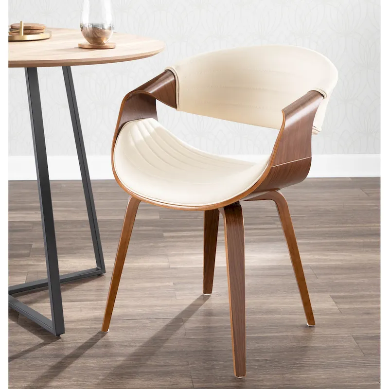 Kanteborg Faux Leather/Wood Dining Chair