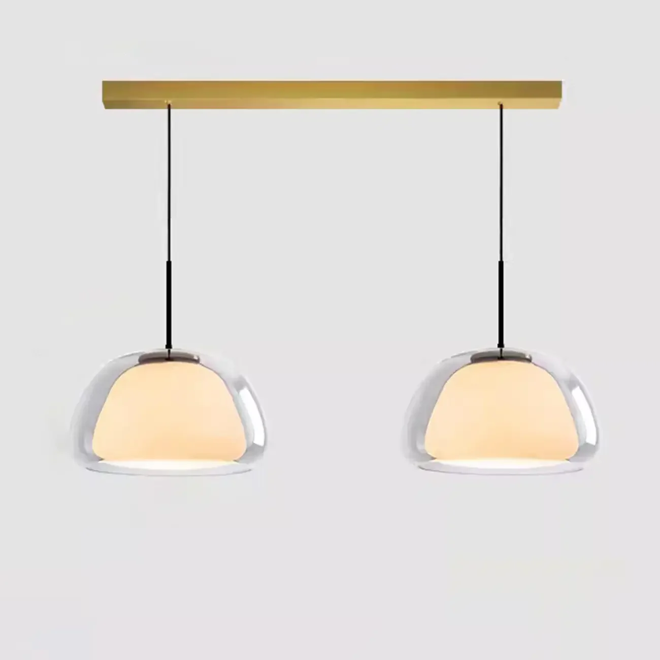 Elegant Designer LED Milk Glass Jelly Pendant Light