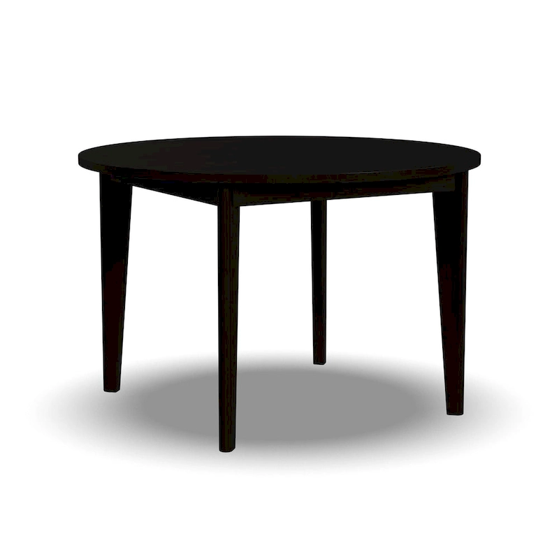 Brentwood Black Wood Round Dining Table