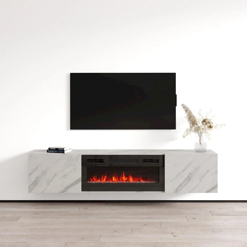 Baja BL-EF Floating Fireplace TV Stand