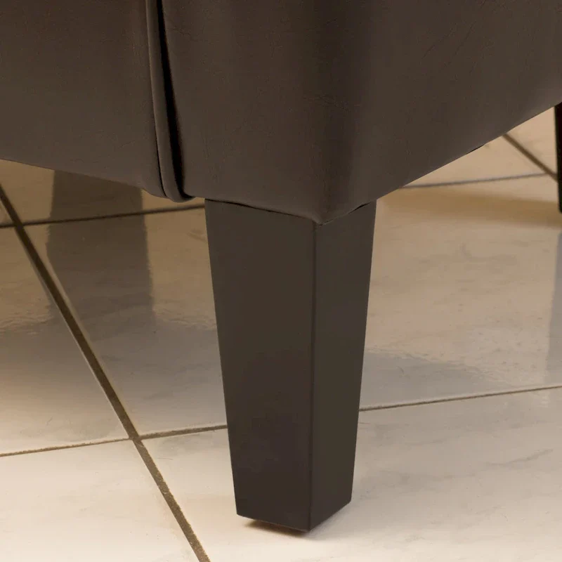 28.75 PU Upholstered Club Chair with Birch Legs