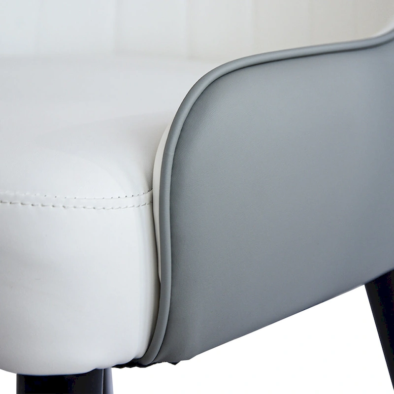 Set of 2 Modern Upholstered PU Leather Dining Chair