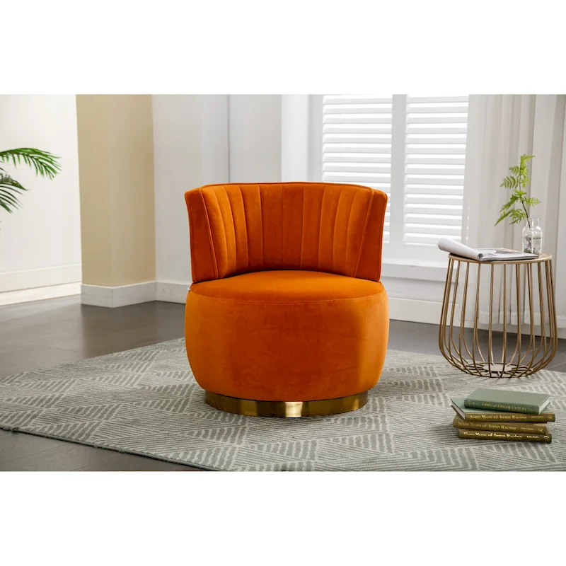 360 Degree Swivel Cuddle Barrel Accent Chair
