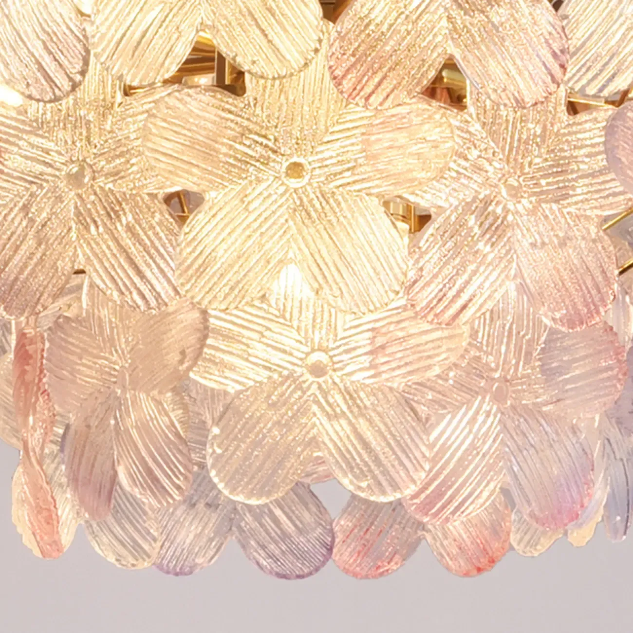 Modern Tier Round Flower Crystal Chandelier
