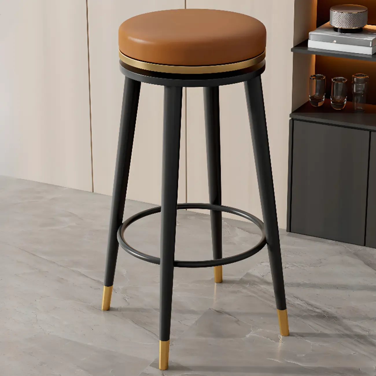 Counter Height Modern Metal Bar Stools