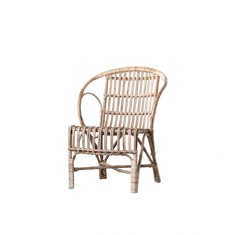Pure Bamboo Chair with Rounded Back