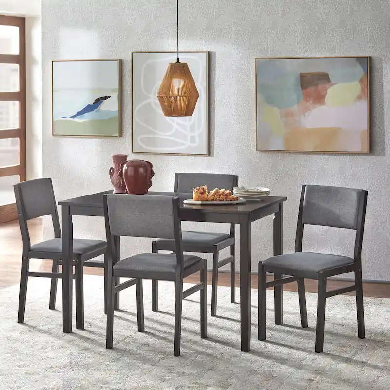 Simple Living Jules 5-piece Solid Wood Dining Set