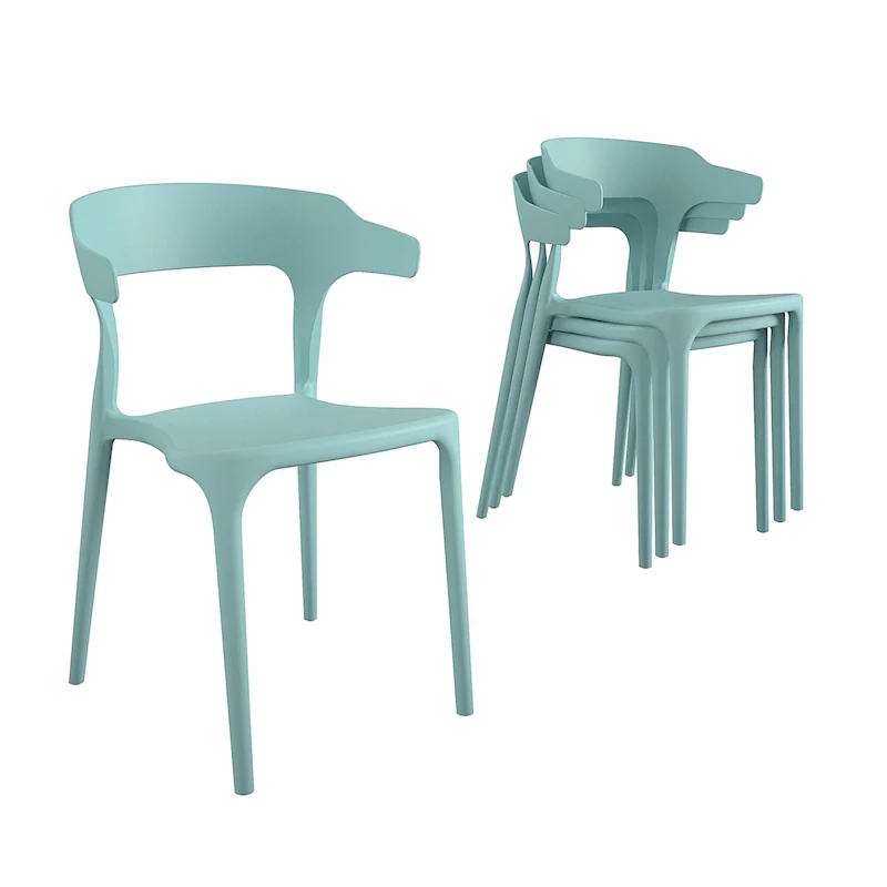 The Novogratz Poolside Felix Stackable Dining Chairs