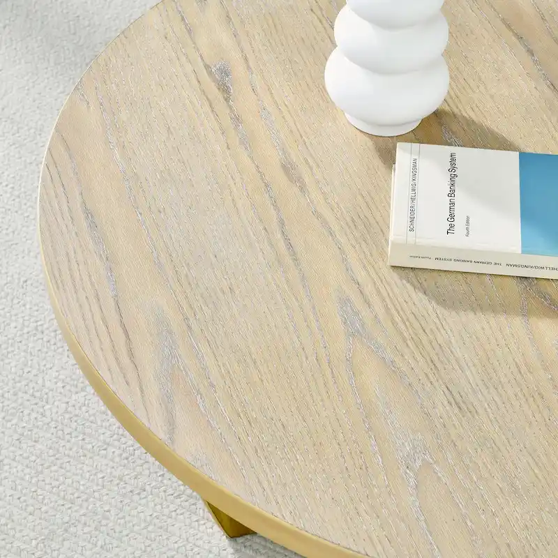 36 Wooden Round Coffee Table