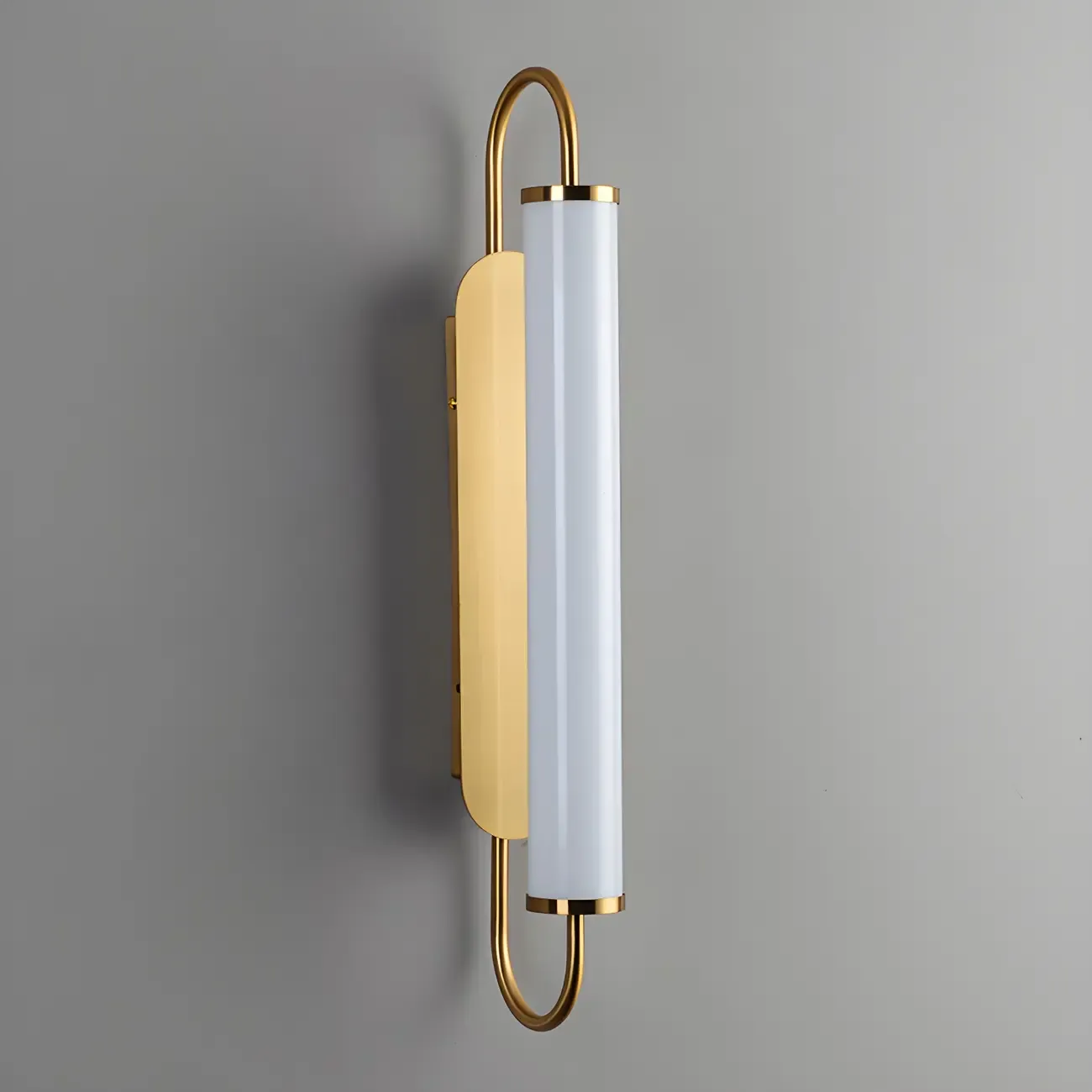 Modern Gold Straight Cylinder Dimmable LED Vanity Light