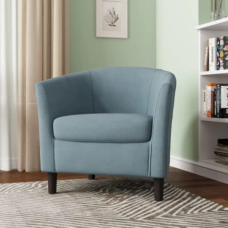 Modern Accent Chair Upholstered Barrel Chair