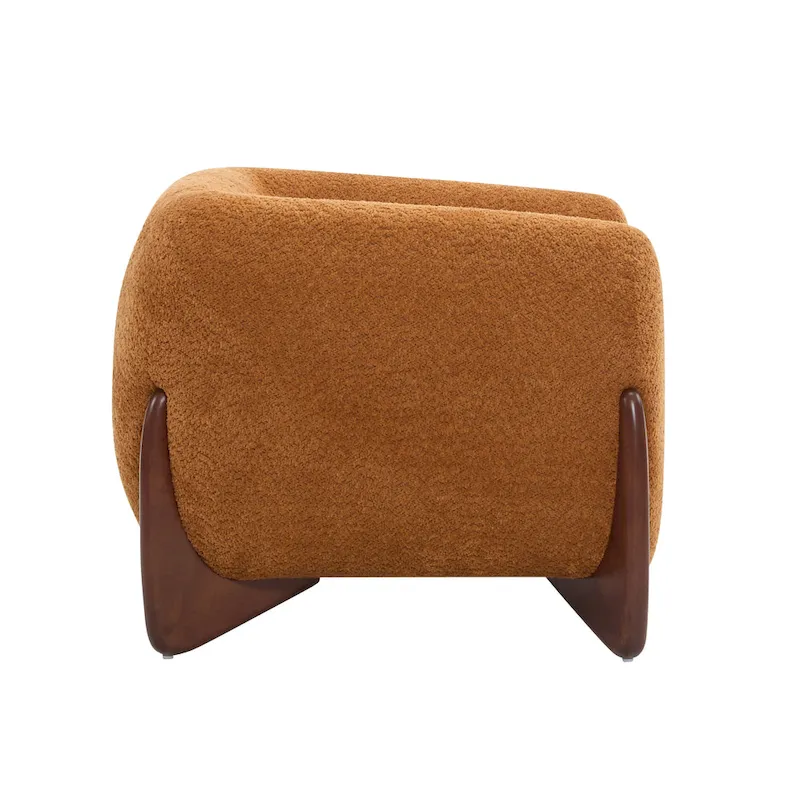 Tina Modern Upholstered Boucle Arm Club Chair by Christopher Knight Home