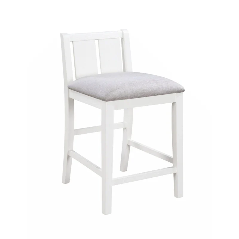 Graham 36 3-Piece Finish Small Space Counter Height Dining Table with Shelves and 2 Chairs