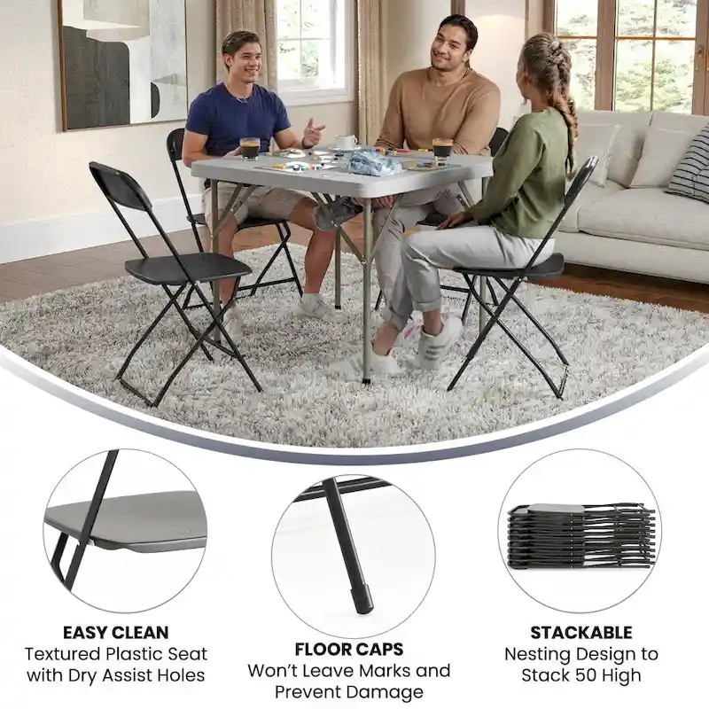 Plastic Folding Chair - 650LB Weight Capacity - Event Chair