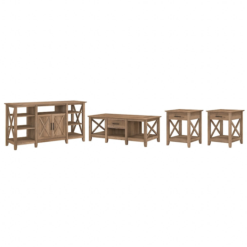 4-piece TV Stand and Table Set