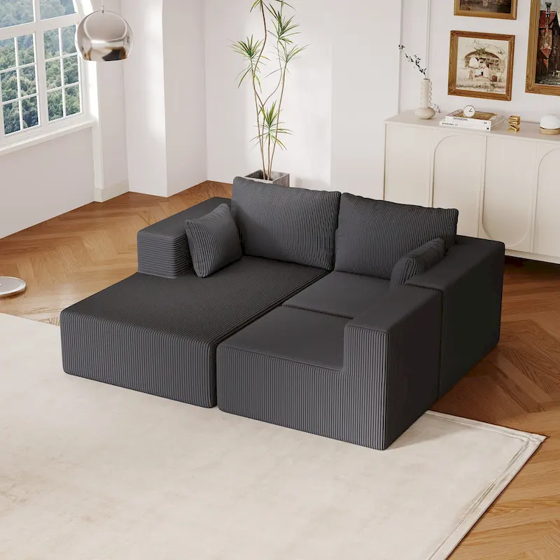 108.3Inch Modular L Shaped Sectional Sofa Couch with Chaise Lounge