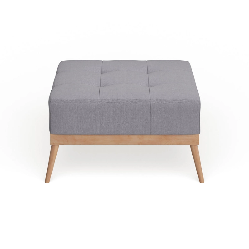 Christopher Knight Home Carson Lund Mid-century Tufted Fabric Square Ottoman Table