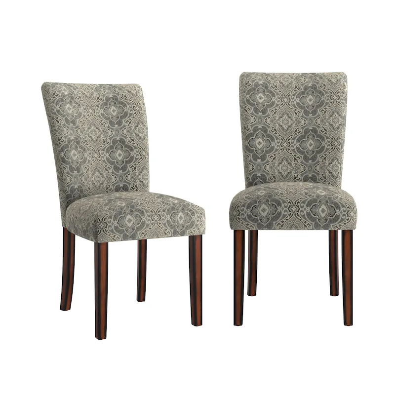 Dinant Print Parsons Dining Side Chairs (Set of 2)
