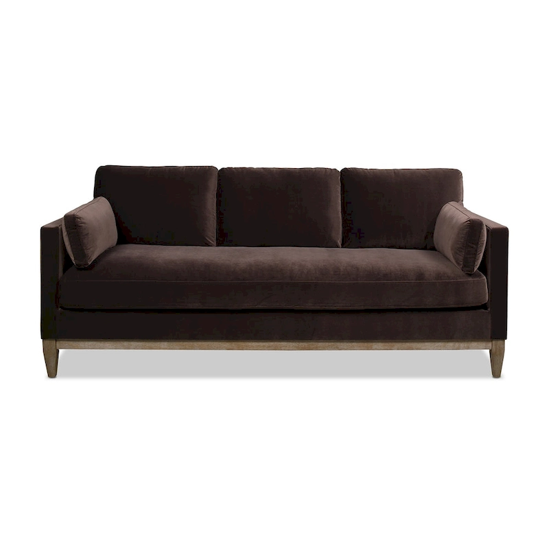 Knox 84 Modern Farmhouse Velvet Track Arm Sofa