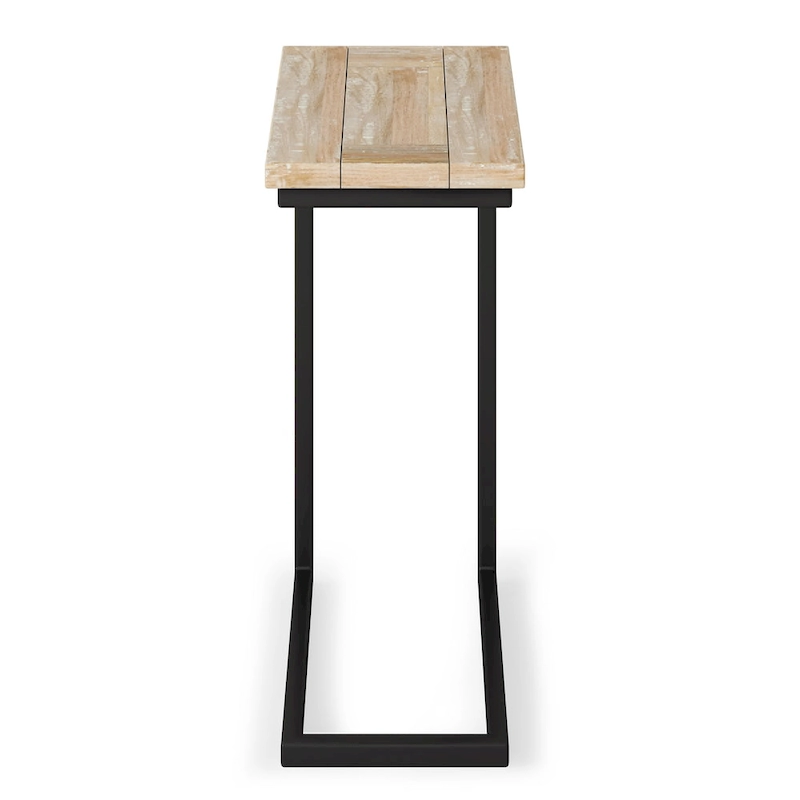 WYNDENHALL Rhonda 18 inch Wide Solid Metal Industrial C Side Table - 18 W x 10 D x 24 H