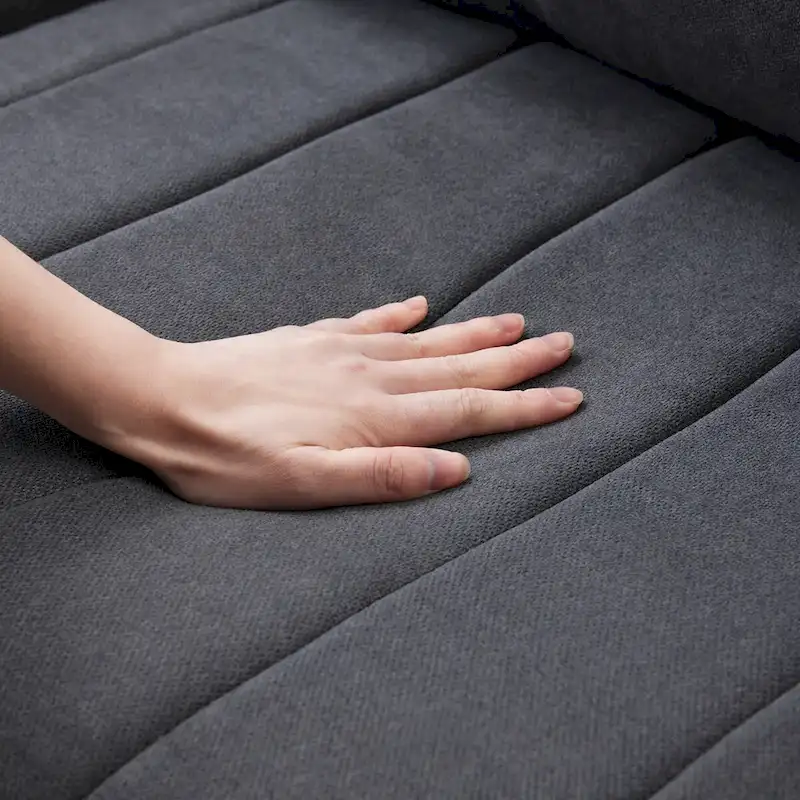 Modern Sectional Sofa with Vertical Stripes