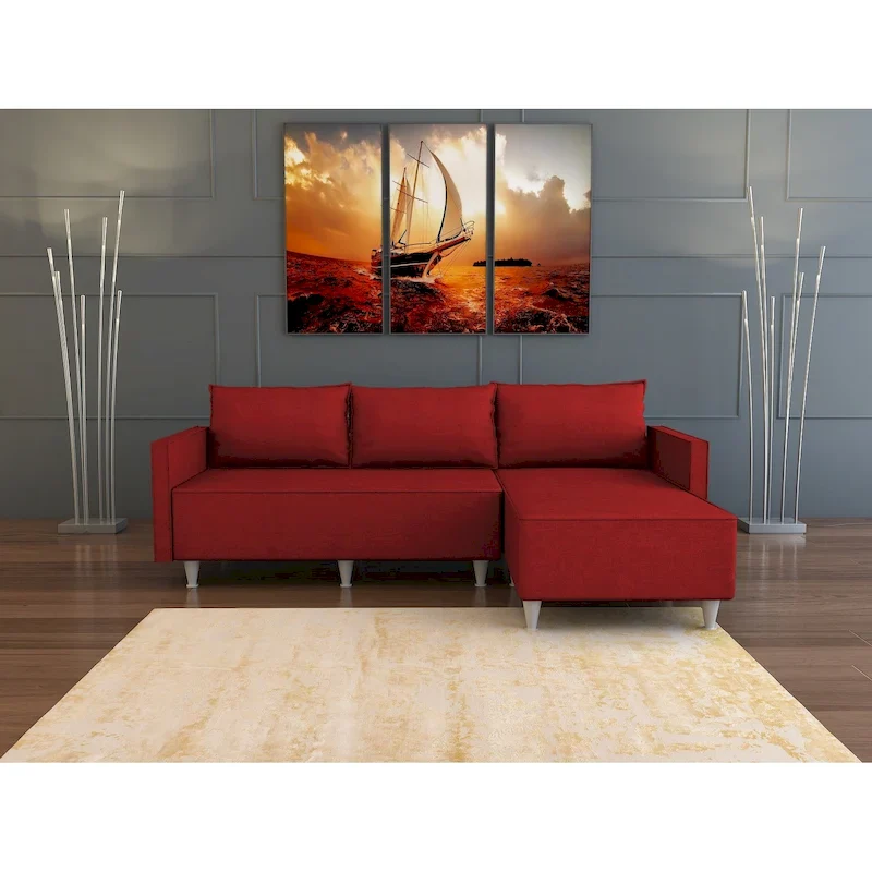 Bolivya Modern L-shaped Sectional Sofa