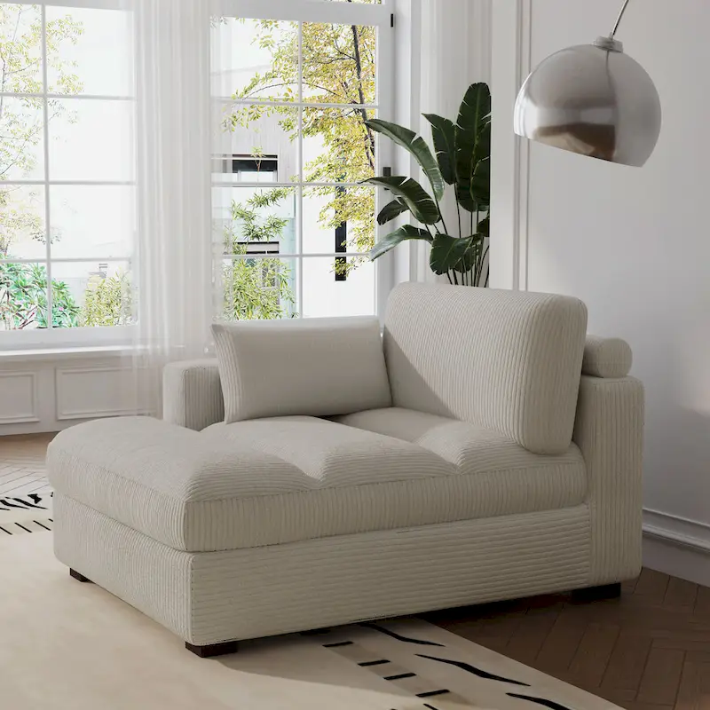 Left and Right Sectional Sofa Set Chaise Lounge Sofa Chair