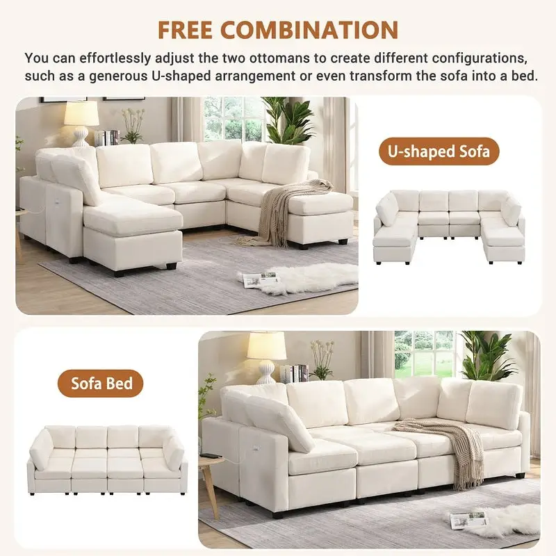103inch Sectional Sofa Couch Sofa Bed