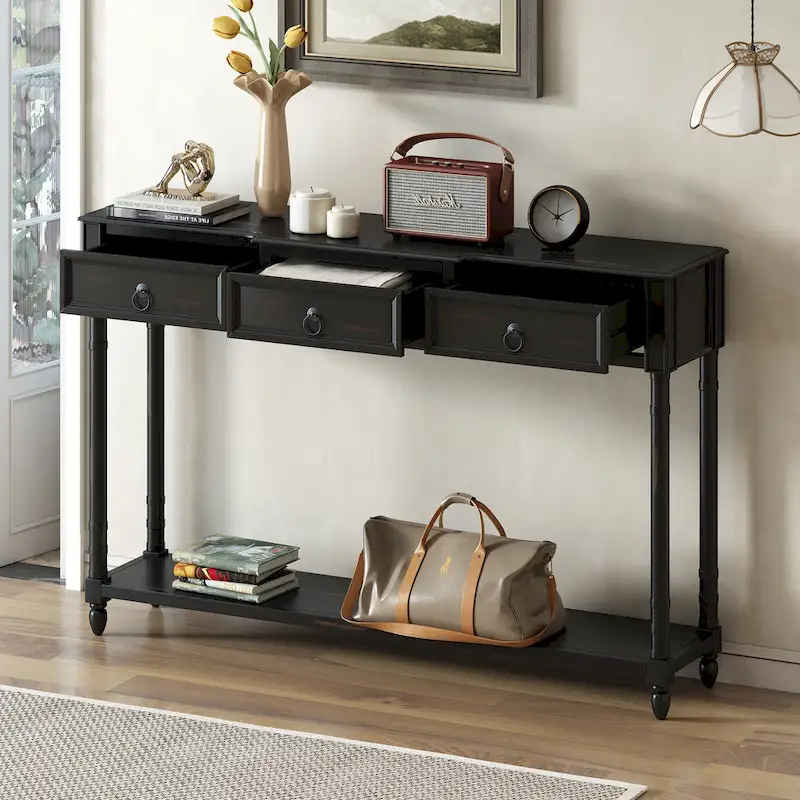 Console Table Sofa Table with Drawers