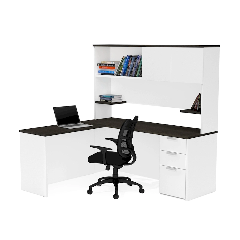 Bestar Pro-Concept Plus L-Desk with Hutch