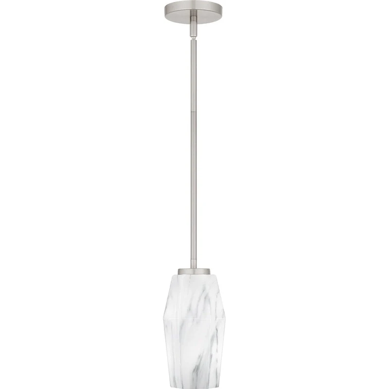 Fogel 1-Light Brushed Nickel Mini Pendant