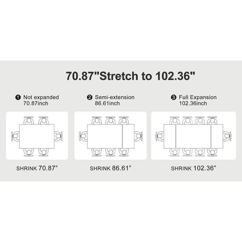 9 - Piece Extendable Rectangular Sintered Stone Cross Legs Dining Set With 8 Chairs