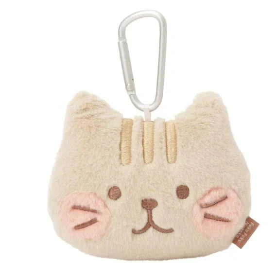 Hapins Blushing Lucky Coin Purse Ginger Cat