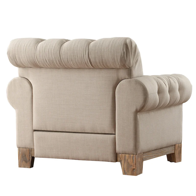 Greenwich Tufted Scroll Arm Nailhead Chesterfield Chair by iNSPIRE Q Artisan