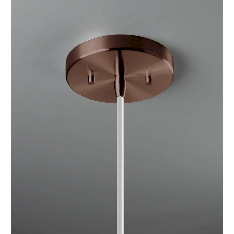 Justice Design Group Ceramic Discus Pendant - Gloss Grey