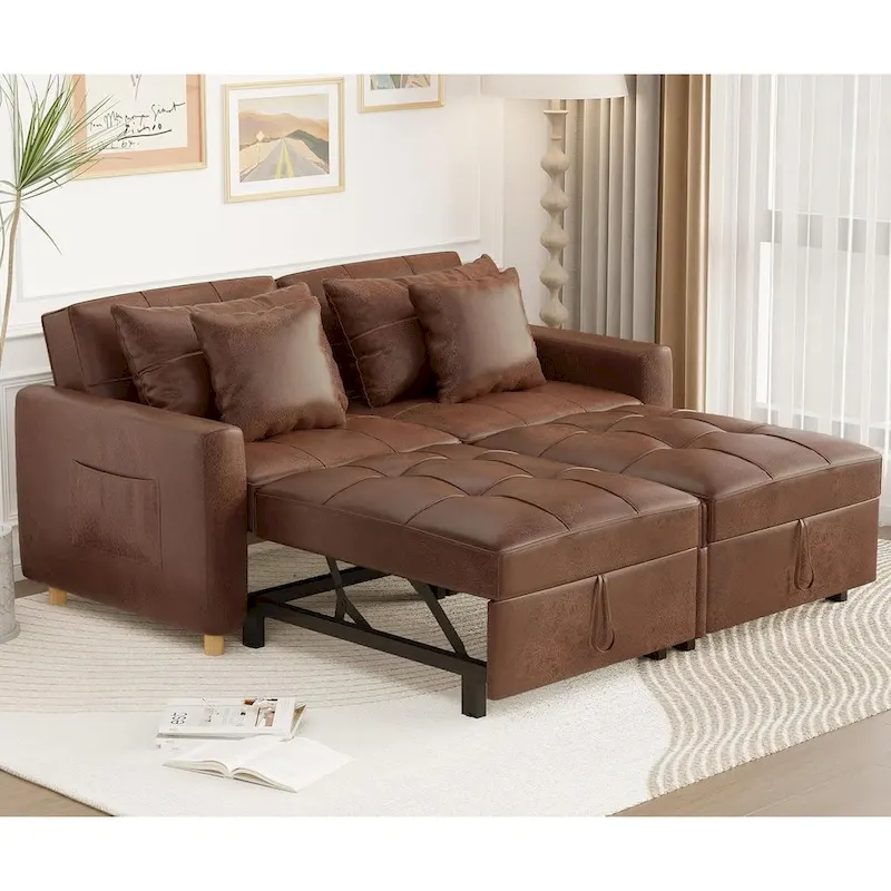 AECOJOY 3-in-1 Sofa Bed Double Sleeper Chair Bed