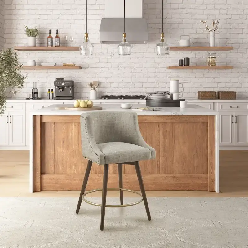 Madison Park Quarry Swivel Counter Stool