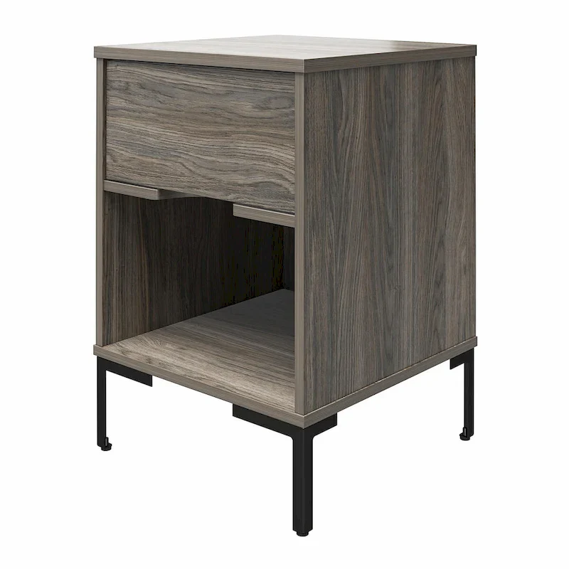 Ameriwood Home Leyden Nightstand, Weathered Oak