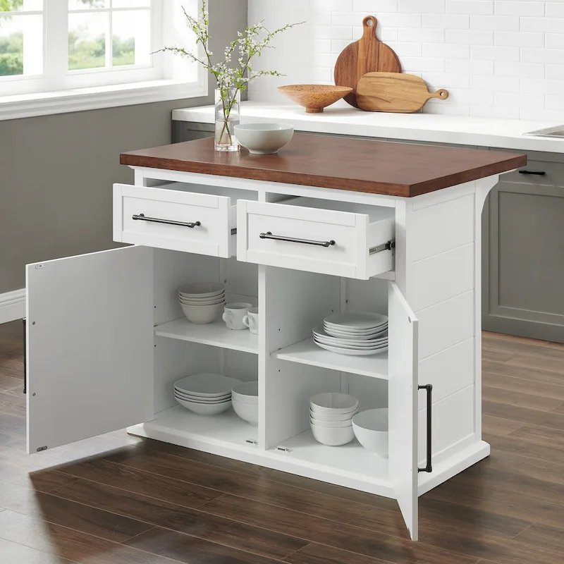Crosley Bartlett Wood Top Kitchen Island - 27d x 42w x 36h