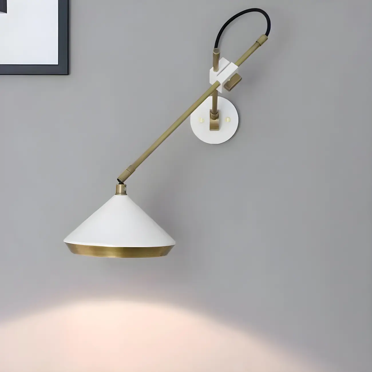 Modern Metal Adjustable Swing Arm Wall Light