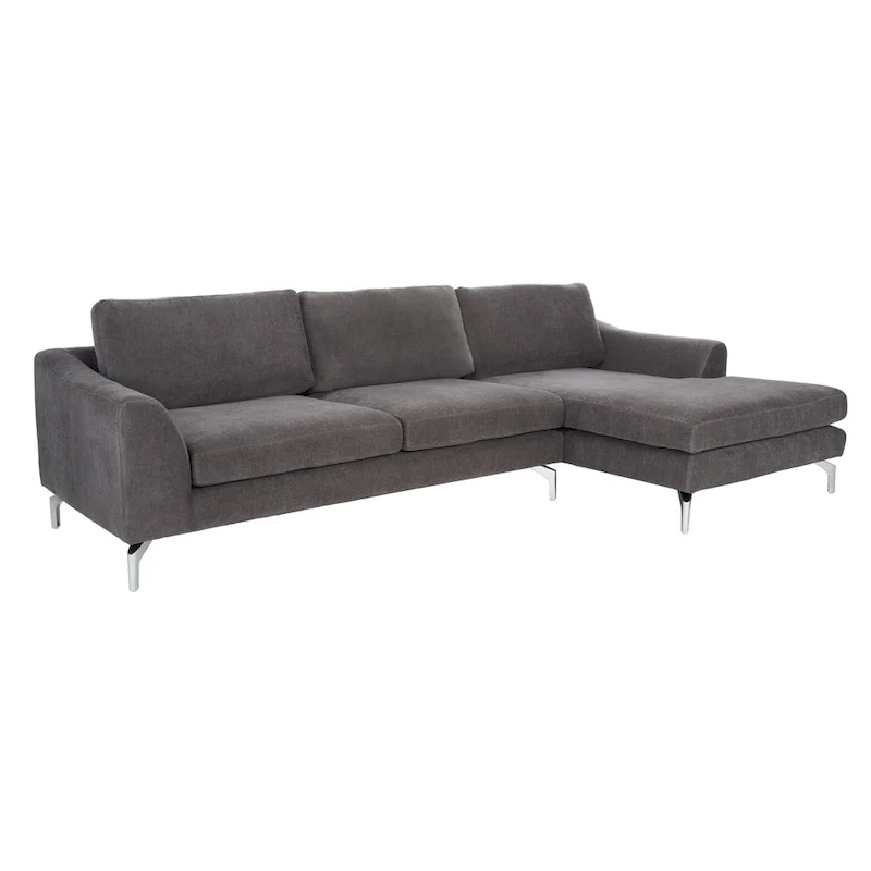Couture Nicholsen Anthracite Grey Velvet Sofa