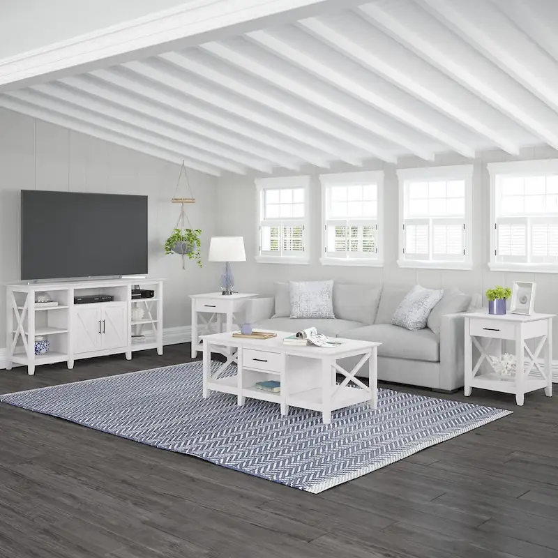 4-piece TV Stand and Table Set