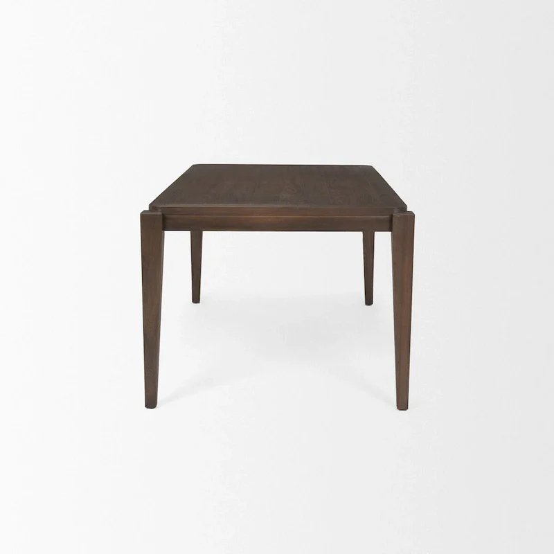 Teva Dark Brown Wood Rectangular 72 Dining Table - 72.0L x 39.0W x 30.0H