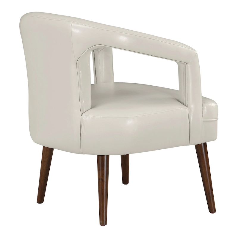 Mason Accent Reception Chair in Faux Leather