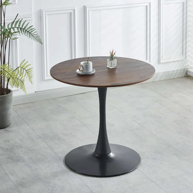 Round Tulip Table with MDF Top, Pedestal Design